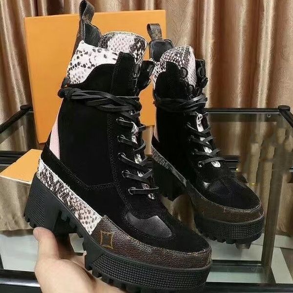 

designer beaubourg ankle boot women classic chelsea boot 4cm leather jacquard textile shoes fashion laureate desert boot 12, Black