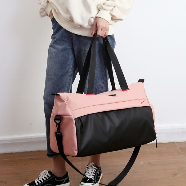 

travel bag large capacity oxford cloth sports and fitness bag male/female dry wet split shoe luggage bag