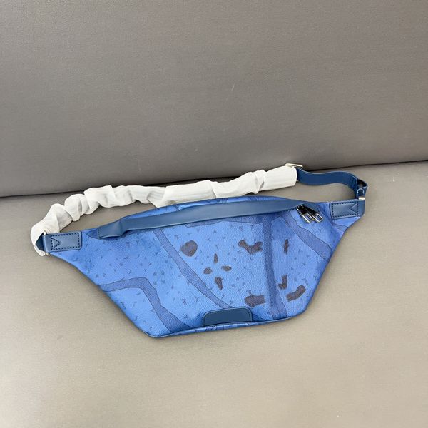 

tz blue bumbag discovery 3d water drop waist bag fashion cross body chest bag fanny pack printed soft leather luxurys designers bags bum bag