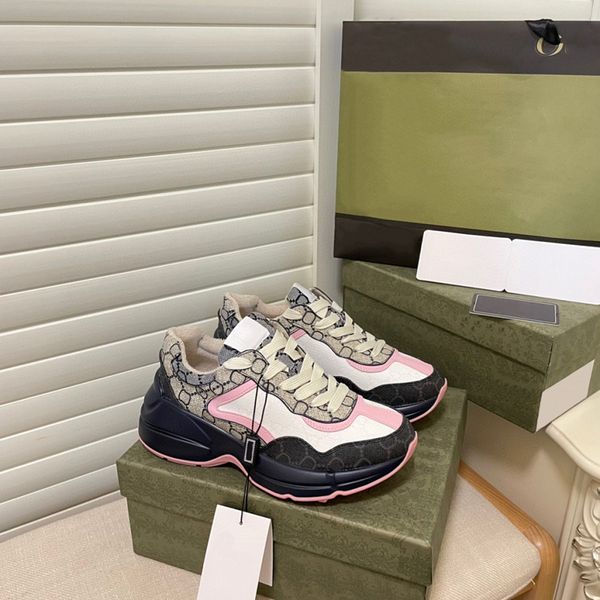 

designer sneakers luxury sneaker brand casual shoes man trainer women slipper sandal slide woman shoe platform shoe boot fen 040, Black