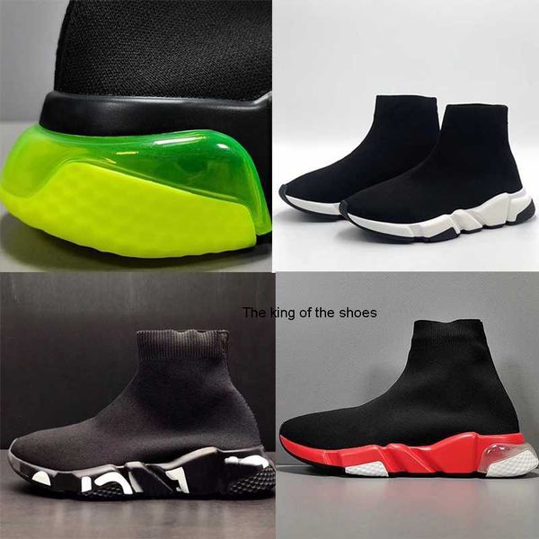 

casual shoes women mens designer speed knit sock shoes high classics runner sneakers walking causal ultra flexible sole sports dust bag orig, Black
