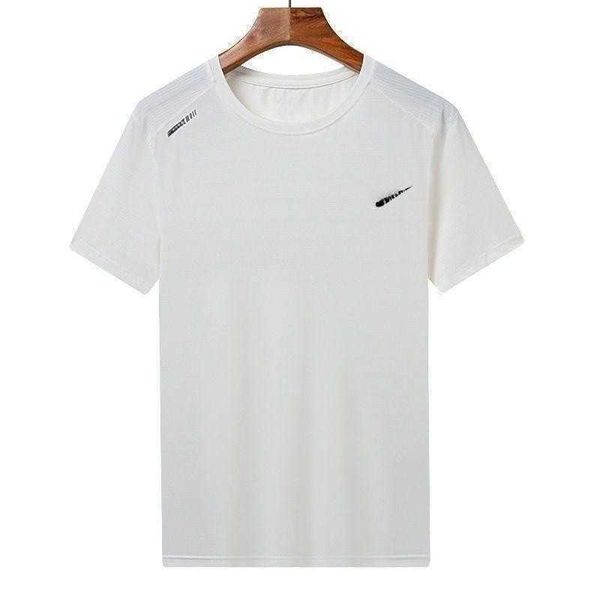 

fashion mens t shirt summer ice silk short sleeved r t shirt round neck shirt loose quick-drying breathable oversized t-shirt 6xl 7xl, White;black