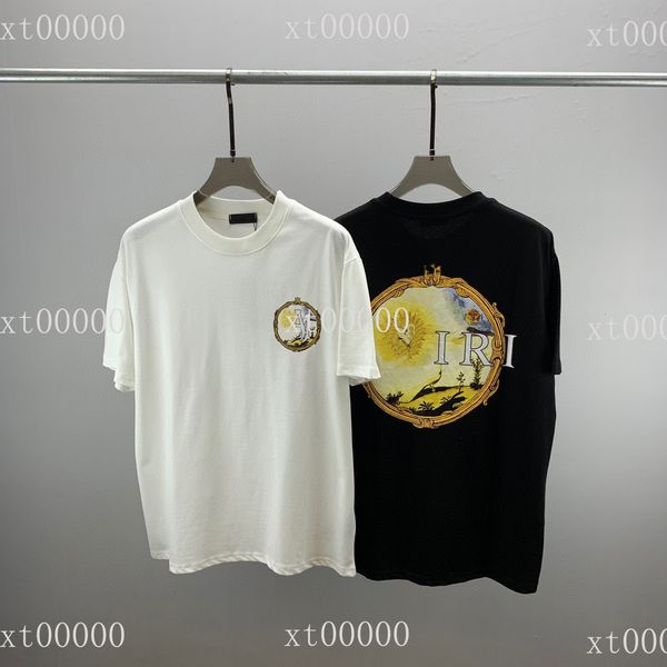 

22ss designer letter printed t shirts tee sweatshirt fashion high street short sleeves summer casual t-shirt breathable men women crew neck, Black;brown