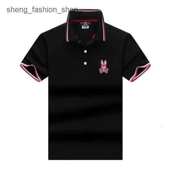 

2023 new psycho bunny polos tees summer european and american t-shirt shirts fashion skull rabbit men's short sleeve foreign 3 aeus, White;black