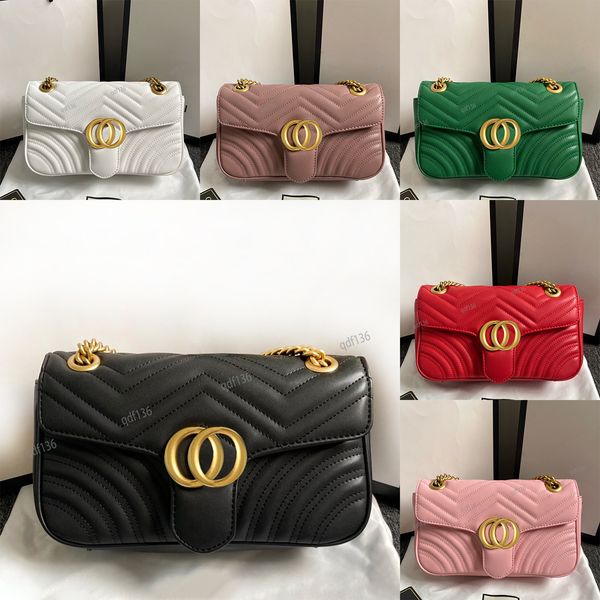 

designer bag handbag cross body bag women fashion shoulder bags 2 gs marmont classic tote 3 sizes luxuries genuine leather with serial numbe