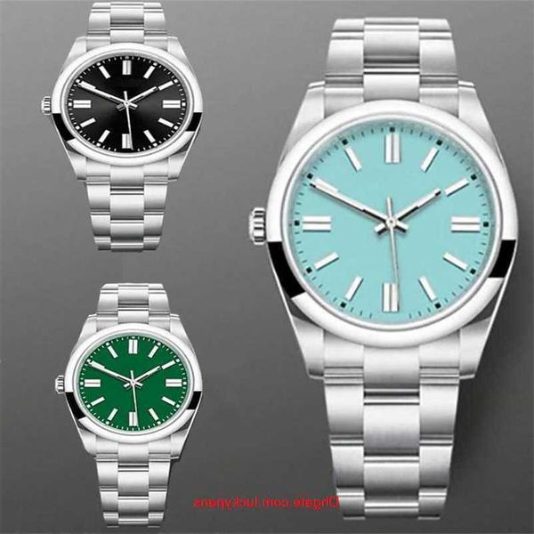 

designer r olax watches luxury men watch automatic mechanical movement casual stainless steel strap 41 36mm dial waterproof wristwatch birth, Slivery;black