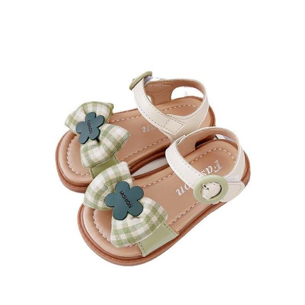 

sandals baby shoes toddler kids footwear summer girl princess cute bow soft sole beach f12791, Black;red