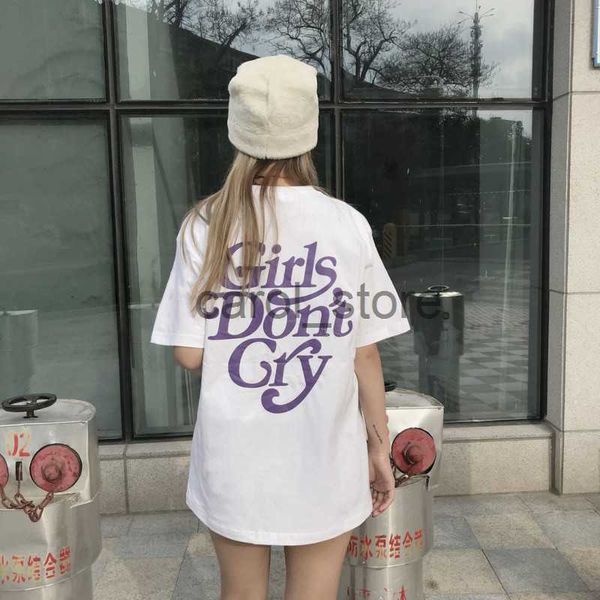 

men's t-shirts dropshipping harajuku japan girls don't cry print t shirt men women short sleeve loose casual summer cotton t shirt, White;black