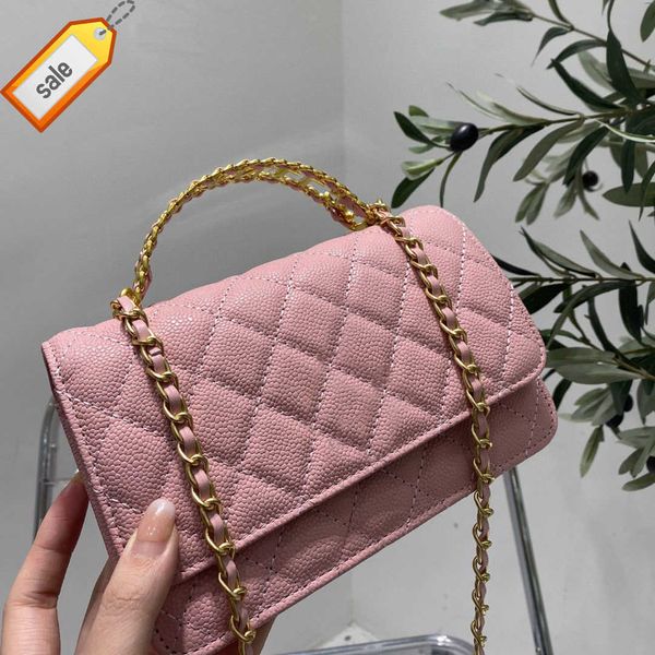 

brand designer handbags shoulder bags tote 2023 women's texture chain gold handle tote bags portable fashion shoulders crossbody bag de