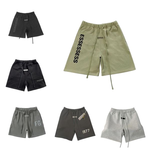 

cotton gym shorts men designer shorts mens designer essentail shorts designer shorts swimming short clothing apparel essen shorts for men wo, White;black