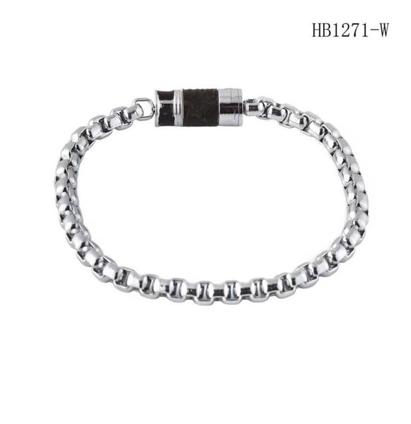 

2020 mens gold bracelet bangle titanium bracelet stainless steel bracelets fashion jewelry chain bracelet whole womens designe1891270, Black