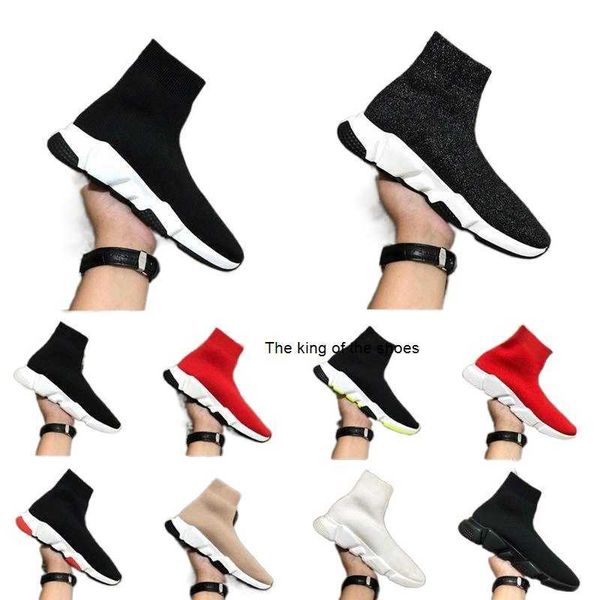 

designer socks casual shoes platform mens sneaker runner black white sock shoe womens classic trainers sneakers