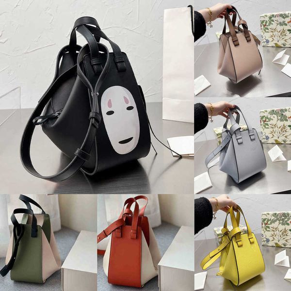 

designer bags womens bag bagpack handbags female faceless men's large capacity cartoon spirited away backpack single shoulder purse 040, Red;black