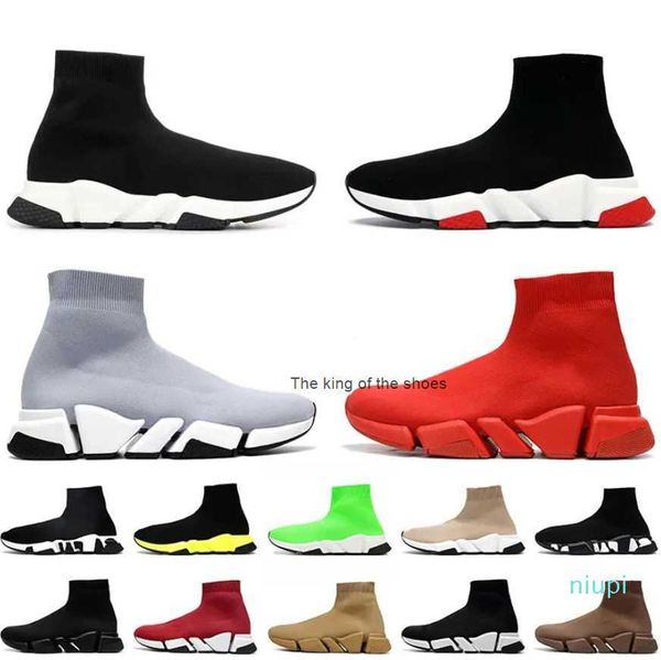 

designer socks casual shoes platform men mens woman shiny trainer runner sneaker sock shoe master embossed womens sneakers speeds booties pa, Black