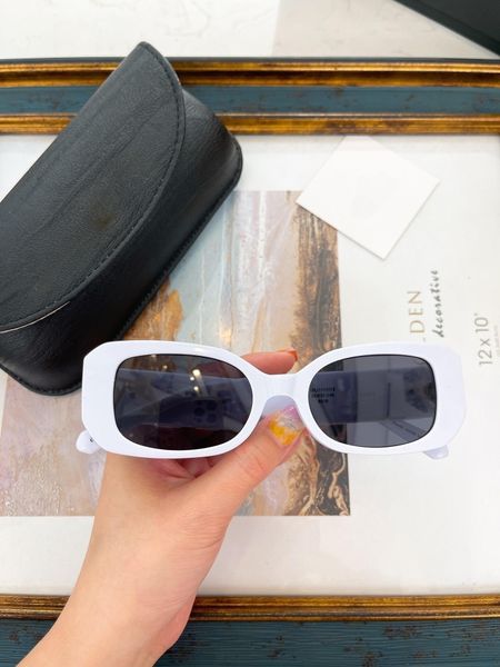 

luxury designers sunglasses for man women designer goggle beach sun glasses retro frame luxury design uv400 with box, White;black