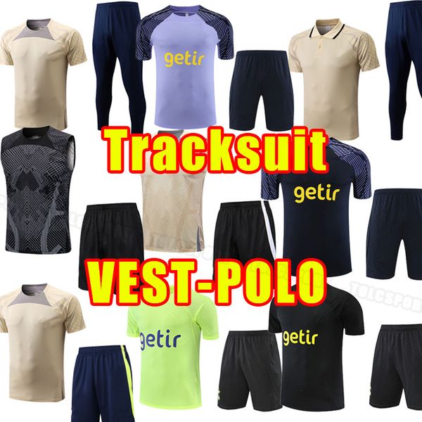 

polo vest training set soccer tracksuit kane son 23 24 richarlison kulusevski hojbjerg spence perisic dier lucas romero tottenham football s, Black
