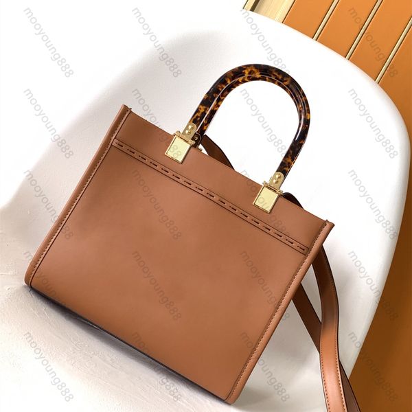 

10a mirror quality designers small sunshine tote bags 25.5cm handle handbag luxury shopping bag womens black purse crossbody shoulder leathe