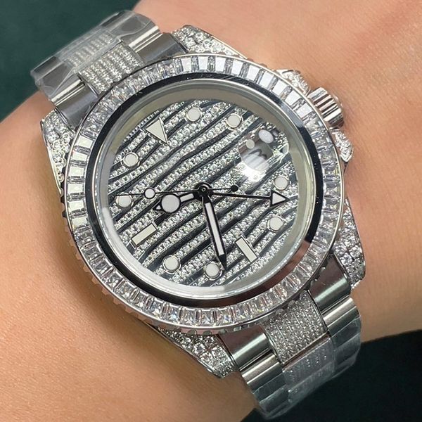 

mens diamond designer watches watch automatic mechanical watches 40mm luminous sapphire wristwatch, Slivery;brown