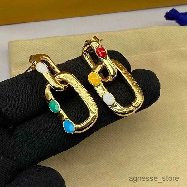 

stud luxury designer earrings stud for women 18k gold geometry hoop earring earings ear rings jewelry r230619, Golden;silver