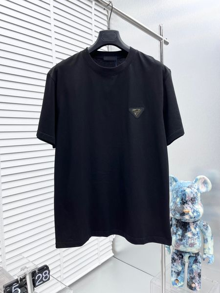 

men's plus tees & polos round neck embroidered and printed polar style summer wear with street pure cotton 2r1qw, Black;brown