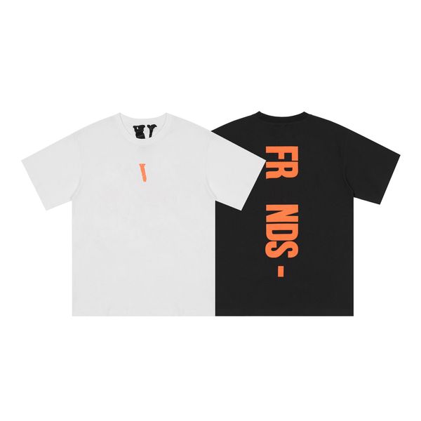 

v lone tshirt big v reflective t-shirt classic casual printing fashion men's and women's designers t-shirt cotton casual luxury hi, White;black