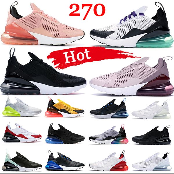 

designers max 270 270s mens women running shoes triple black white pack multi dusty cactus trainer brown barely rose anthracite tea berry ou