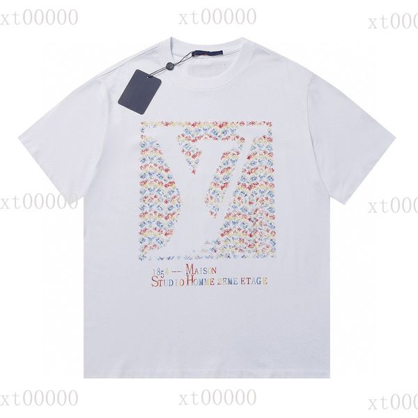 

22ss designer letter printed t shirts tee sweatshirt fashion high street short sleeves summer casual t-shirt breathable men women crew neck, Black;brown