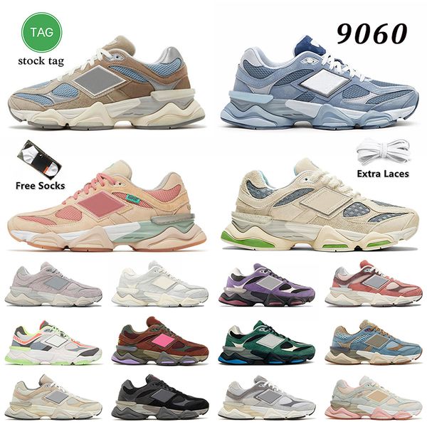 

aaa+ women mens 9060 running shoes arctic grey mushroom joe freshgoods penny cookie pink bricks wood 9060s bodega sea salt trainers on rain