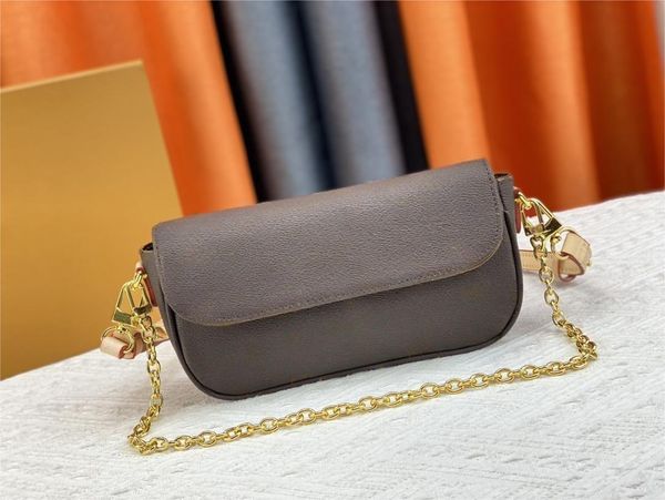 

5a designers classic lvy flap bag vintage monograms canvas handbag women cross body luxurys chain bag