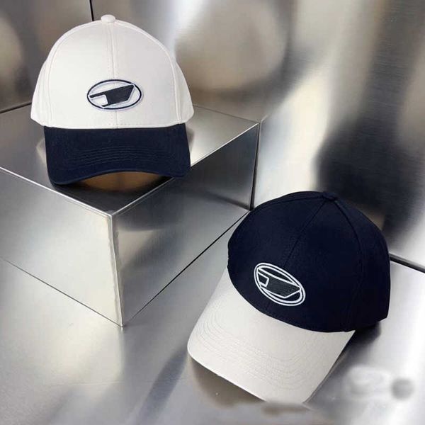 

diesel peaked cap luxury brand ball cap embroidery logo color contrast sunscreen sunshade baseball caps men and women, Blue;gray