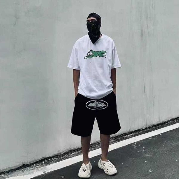 

corteiz men's shorts loose print multi pocket street fashion hip hop skateboard pants casual women's cargos streetwear 2023 summer, White;black