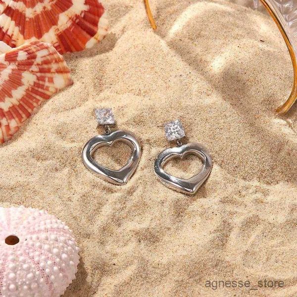 

stud stud earrings square love fashion ins wind female jewelry women earring r230619, Golden;silver