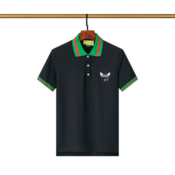 

mens stylist polo shirts luxury italy men clothes short sleeve fashion casual men's summer t shirt many colors are available men's, White;black