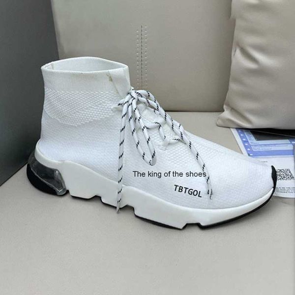 

sock sneakers men woman designer platform sneaker classic sock shoe 3d knit trainers white black graffiti sole air cushion casual shoe size