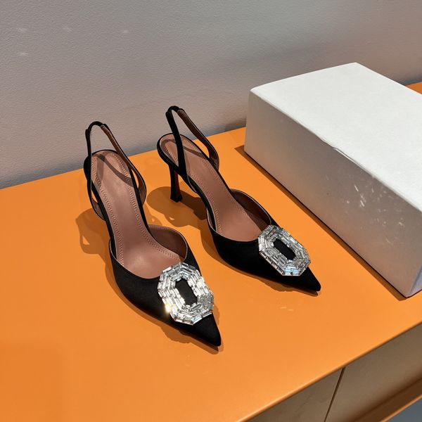 

women summer sandals fashion silk genuine leather pumps slingbacks crystal sandals super high heels designer party dress shoes, Black;white