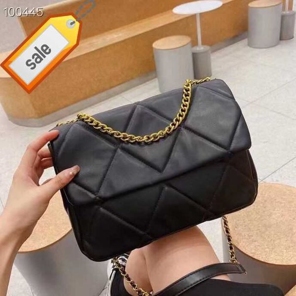 

brand designer handbags shoulder bag tote women's new fashion retro texture soft leather diamond chain envelope package gift box packag