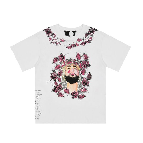 

v lone tshirt big v reflective t-shirt classic casual printing fashion men's and women's designers t-shirt cotton casual luxury hi, White