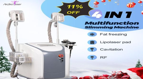 

2021 prefessional cavitation 40k machine cryolipolysis fat removal cryo slimming rf skin tightening salon use 2 years warranty ce 6805759, Black;white