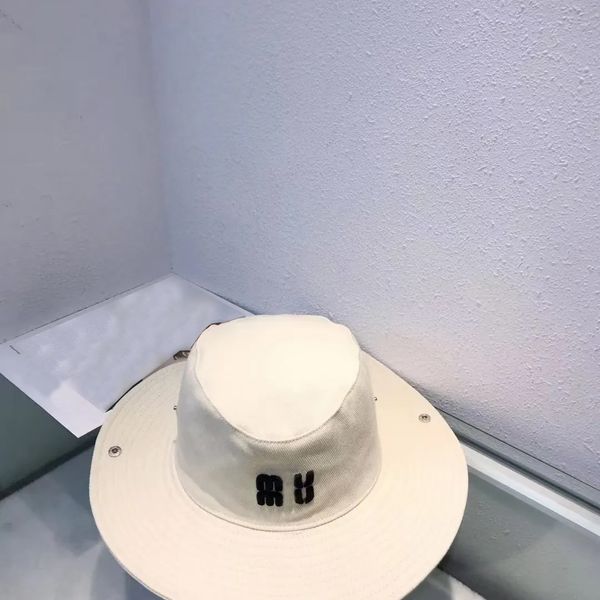 

new letter embroidered western cowboy hat outdoor sun hat for men and women mountaineering hat sunscreen flat hat, Blue;gray