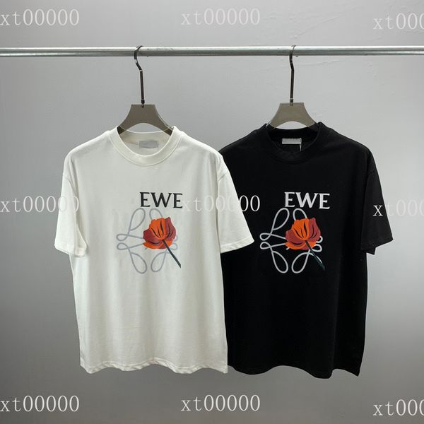 

22ss designer letter printed t shirts tee sweatshirt fashion high street short sleeves summer casual t-shirt breathable men women crew neck, Black;brown