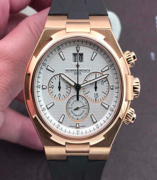 

moissanite luminous wrist watches v c seaovers diamond cal.1120qp 42mm 0ntw iced out bezel gift watch for man vachercon 1p, Slivery;brown