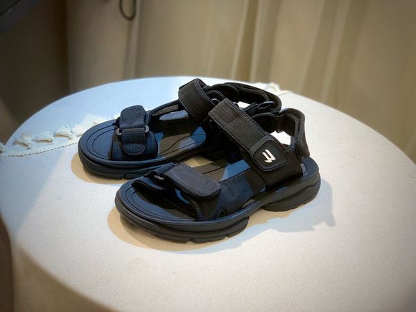 

brand new womens summer sandal tourist casual real leather sports hook and loop shoes size 35-40, Black