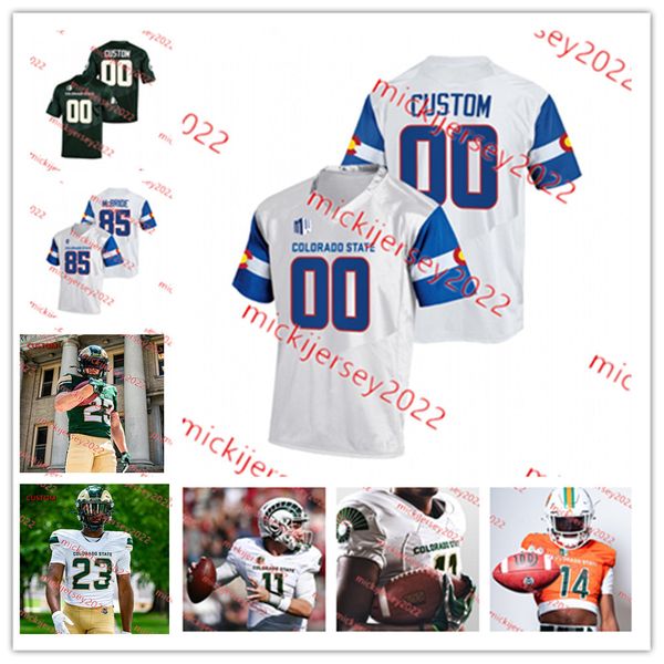 

tanner arkin colorado state rams football jersey brian crespo-jaquez aaron karas jack howell clay nanke cam bariteau colorado state jerseys, Black