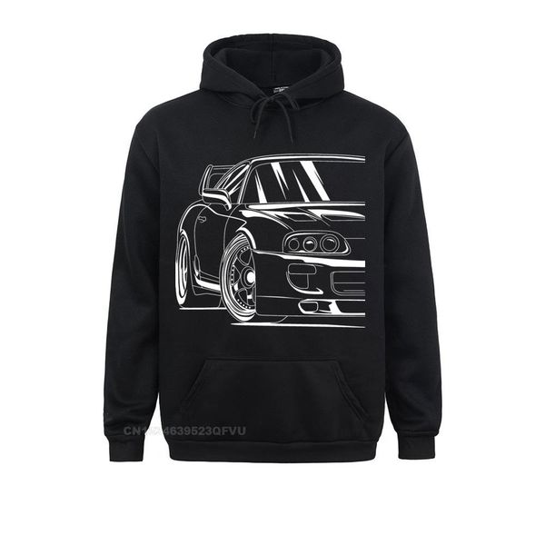

car shirt design 2jz jdm women japanese cars sportcar engine hoodie man long sleeve d vintage harajuku pure cotton printed, Black