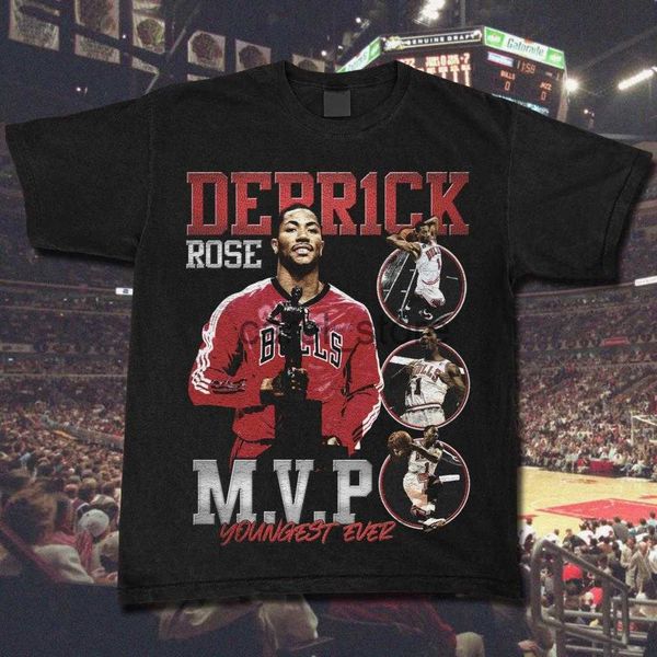 

men's t-shirts men t shirt derrick rose j230619, White;black
