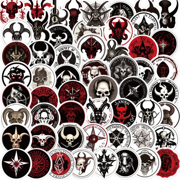

56pcs satanic stickers devil stickers for water bottle lapscrapbooking skateboard luggage guitar pms084