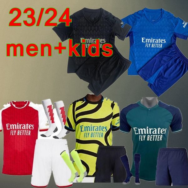 

22 23 24 fans player version soccer jerseys saliba gunners martinelli g. jesus 2023 2024 arsen love unites jersey saka all football shirt ki, Black;yellow