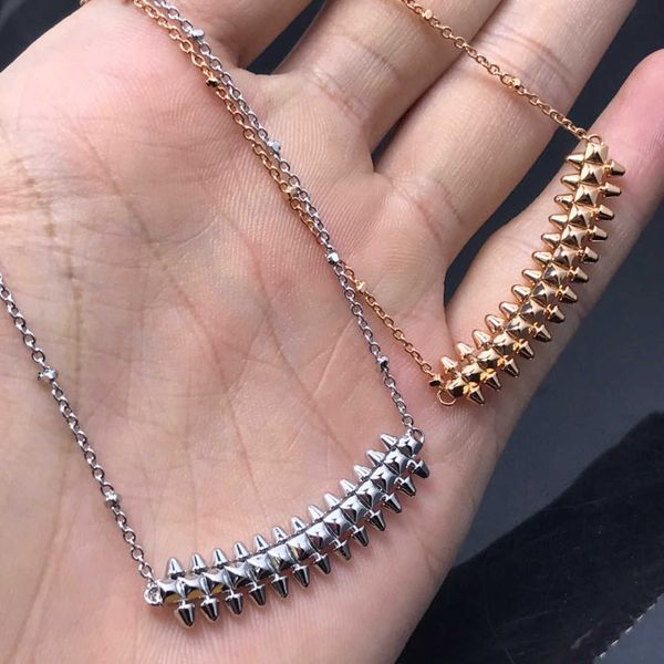 

ebaw internet celebrity new product liu nail v gold high edition bullet necklace for men and women lovers jewelry collar chain straight y0jf, Black