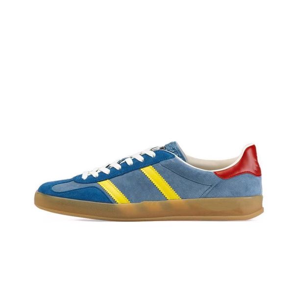 

new arrival gazelles sneakers men women casual shoes designer retro sneaker fluff upper rubber sole comfort shoe 07, Black