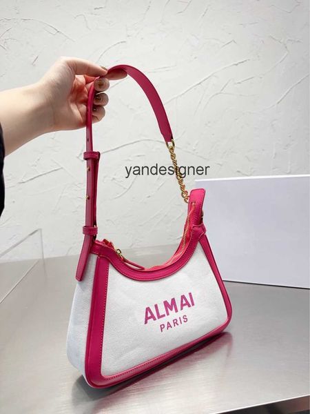 

evening designer bag army hobo spring/summer new women's leather edge decoration canvas linen single shoulder bag underarm chain strap